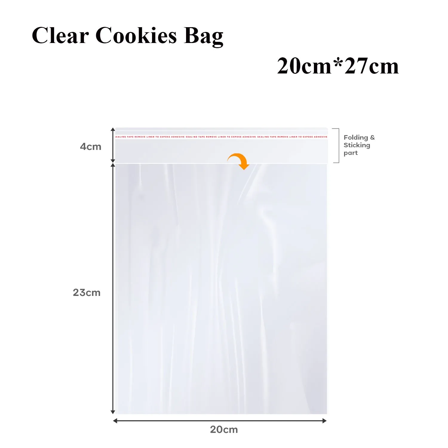 Clear Reclosable Zip Poly Bag Resealable Self Sealing Bag~5291