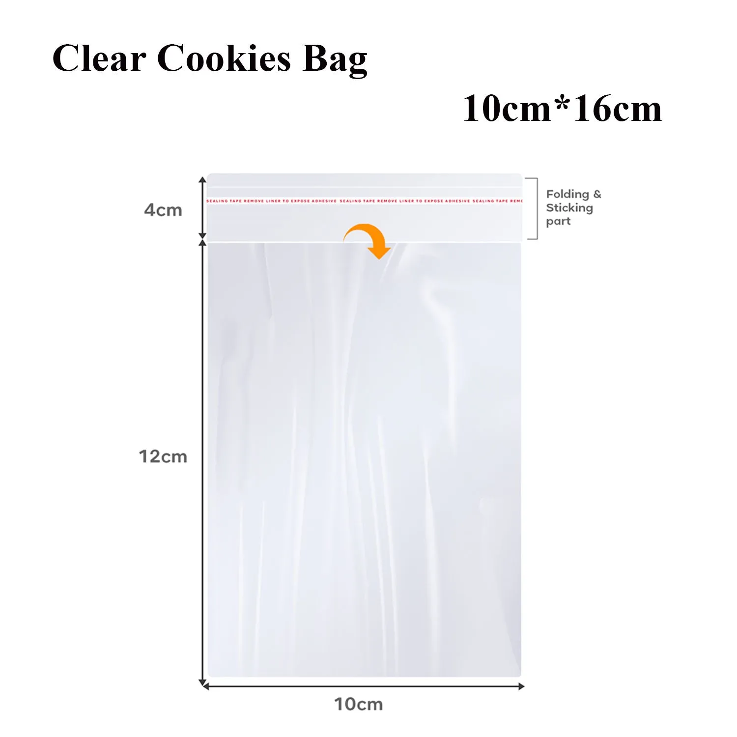 Clear Reclosable Zip Poly Bag Resealable Self Sealing Bag~5291