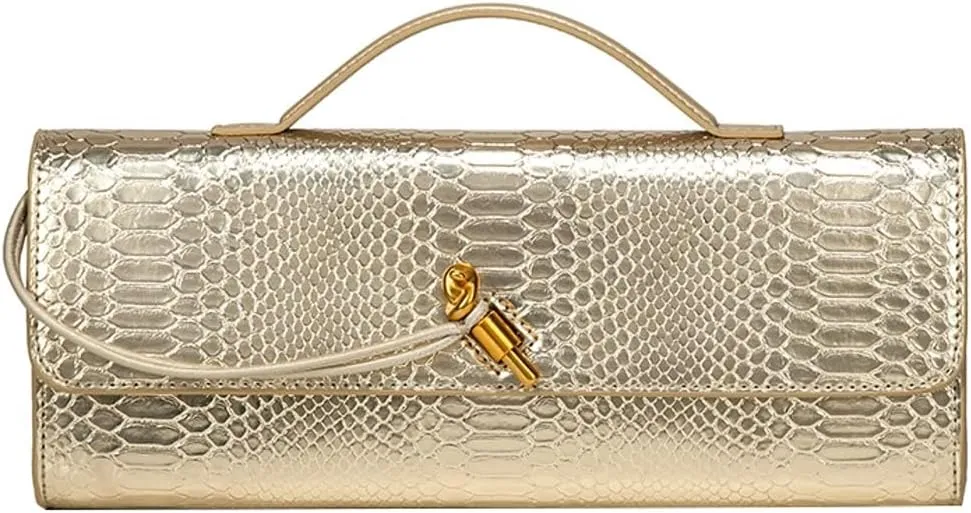 Clutch Purses for Women PU Leather Evening Bag Woven Clutch Trendy Purse Crossbody Bags Cute Handbag Shoulder Bag