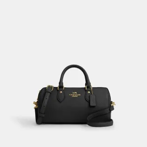 Coach Rowan Long Satchel Bag Gold-Black