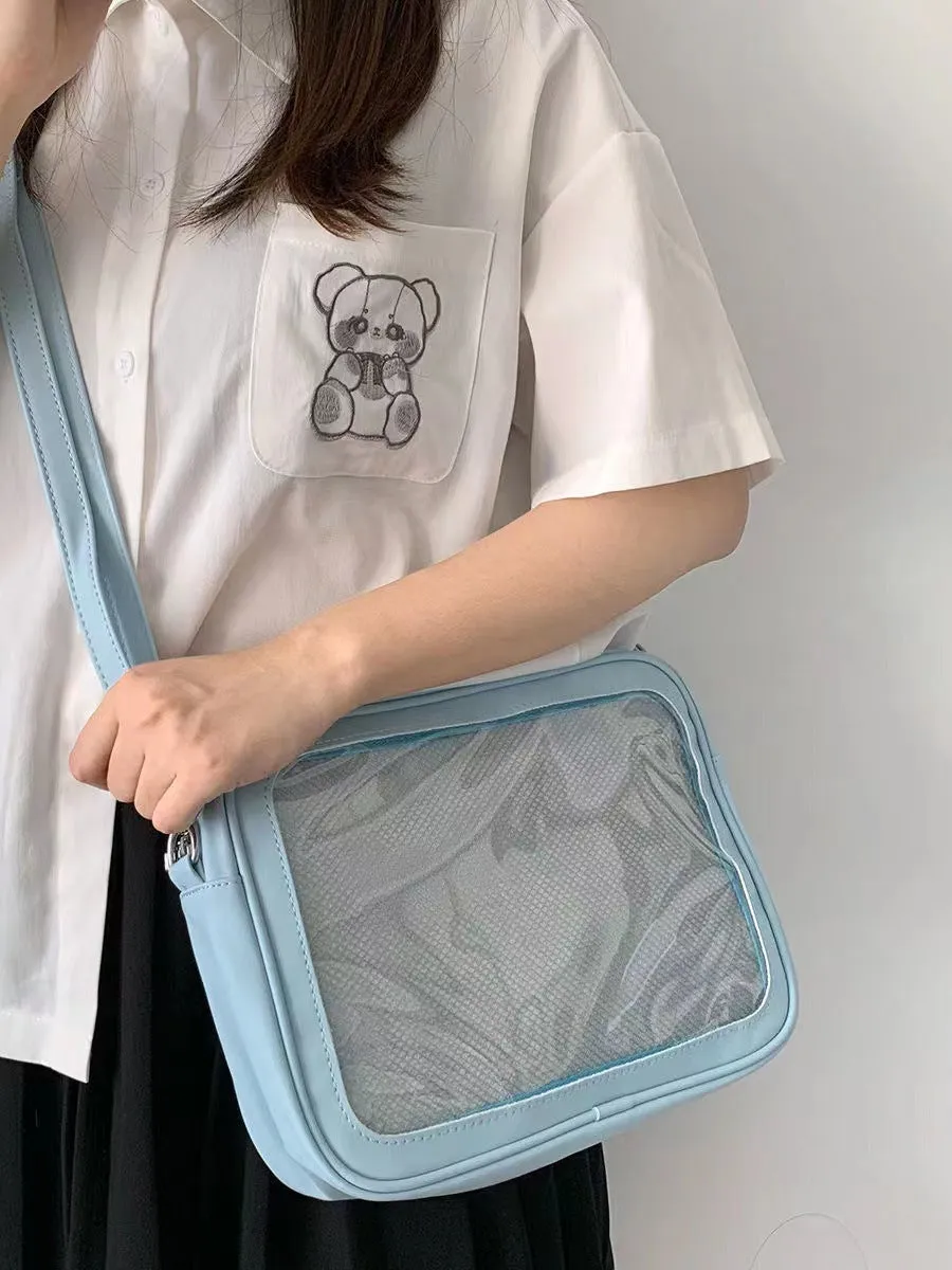Comic Show Cartoon Uniform Style Bar Rice Crossbody Bags