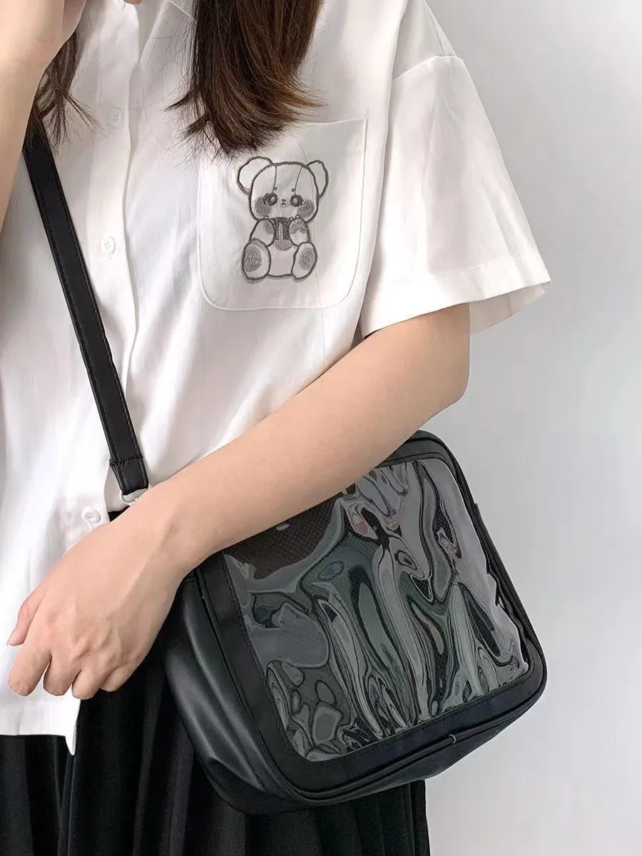 Comic Show Cartoon Uniform Style Bar Rice Crossbody Bags