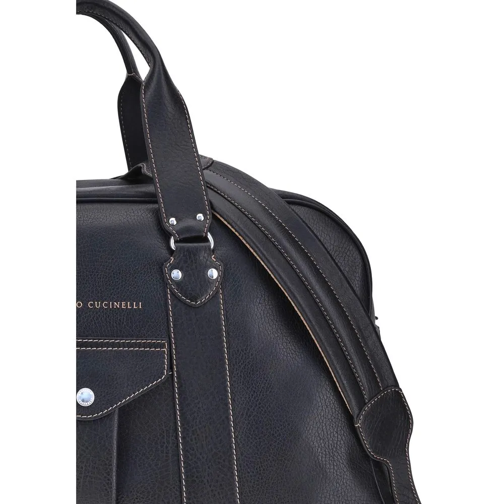 Compact No customs hassle Travel Brunello Leather Cucinelli Bag