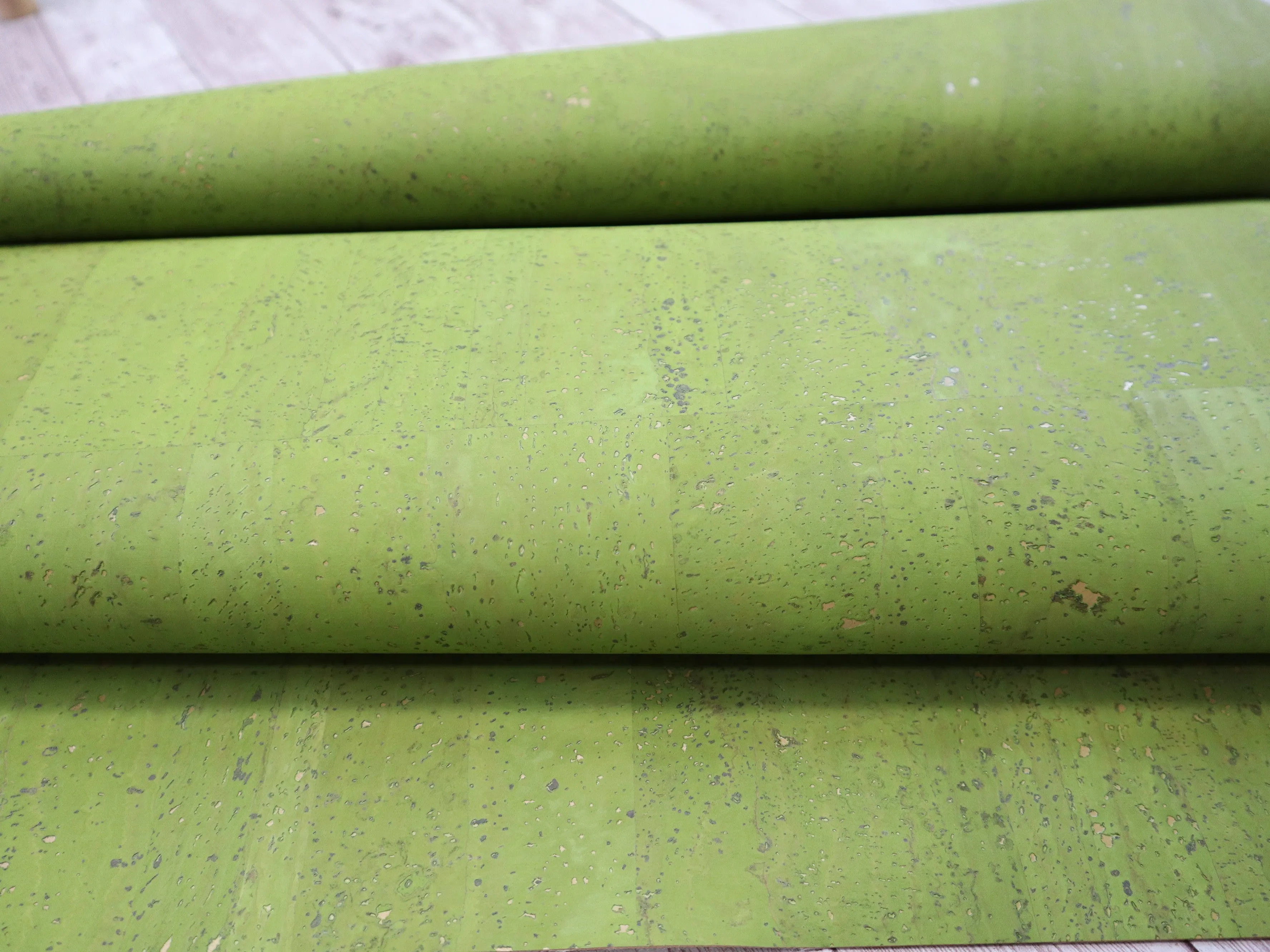 Cork Fabric Roll - Refined Lime