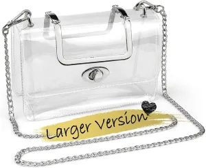 COROMAY Clear Purse for Women, Clear Bag for Stadium Events, Transparent Stadium Purse