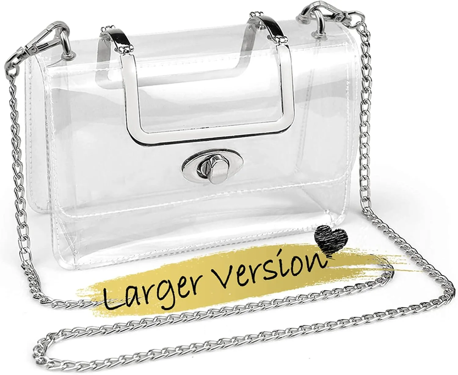 COROMAY Clear Purse for Women, Clear Bag for Stadium Events, Transparent Stadium Purse