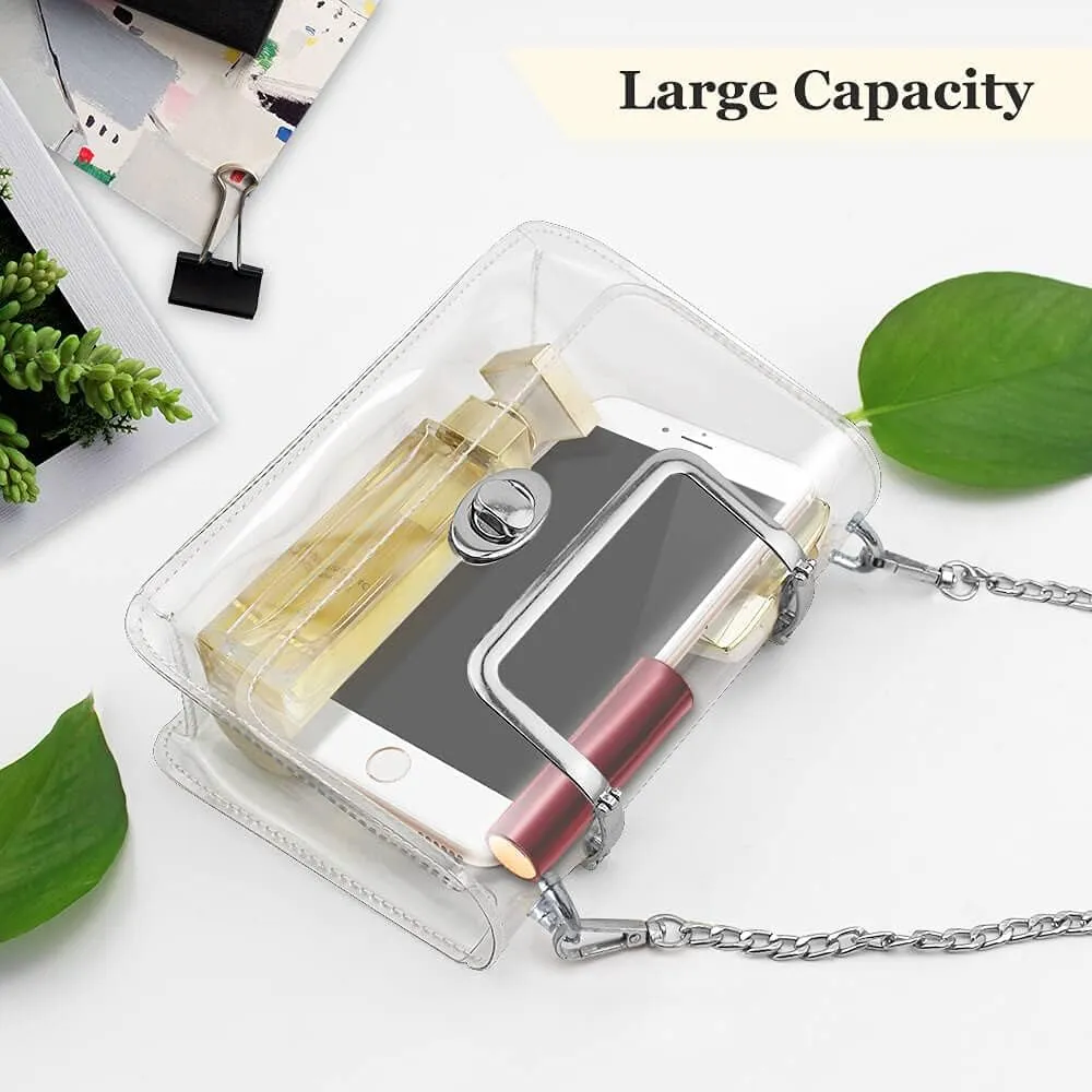 COROMAY Clear Purse for Women, Clear Bag for Stadium Events, Transparent Stadium Purse