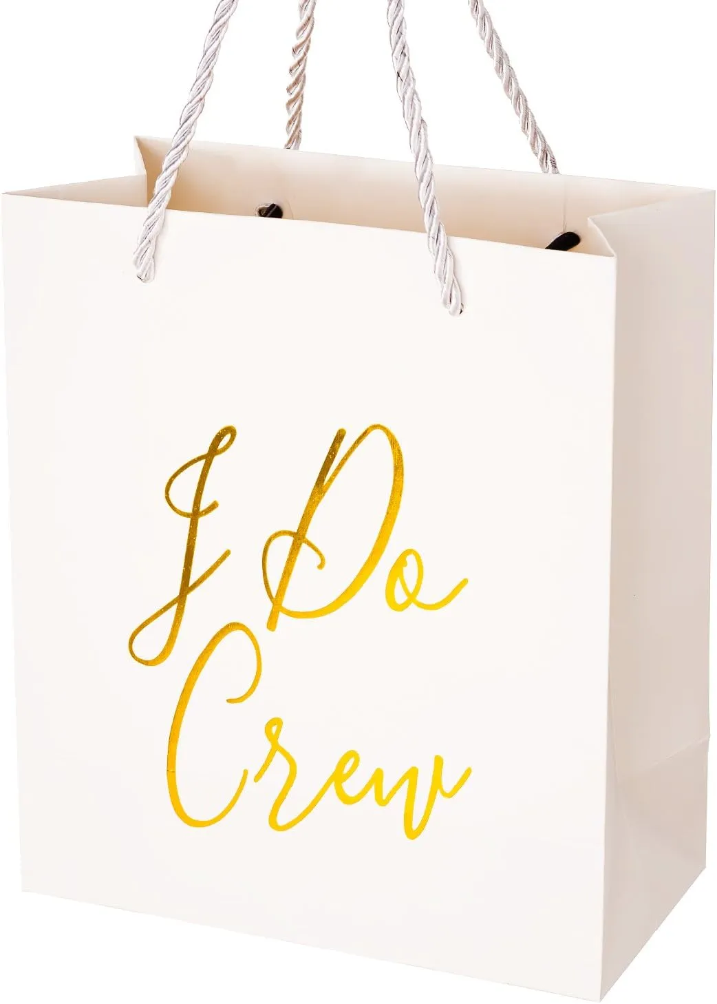 Crisky Bridesmaid Loot Gift Bags for Bachelorette Hen Party, Bridal Shower, Team Bride, Set of 12, 4" x 8" x 9"
