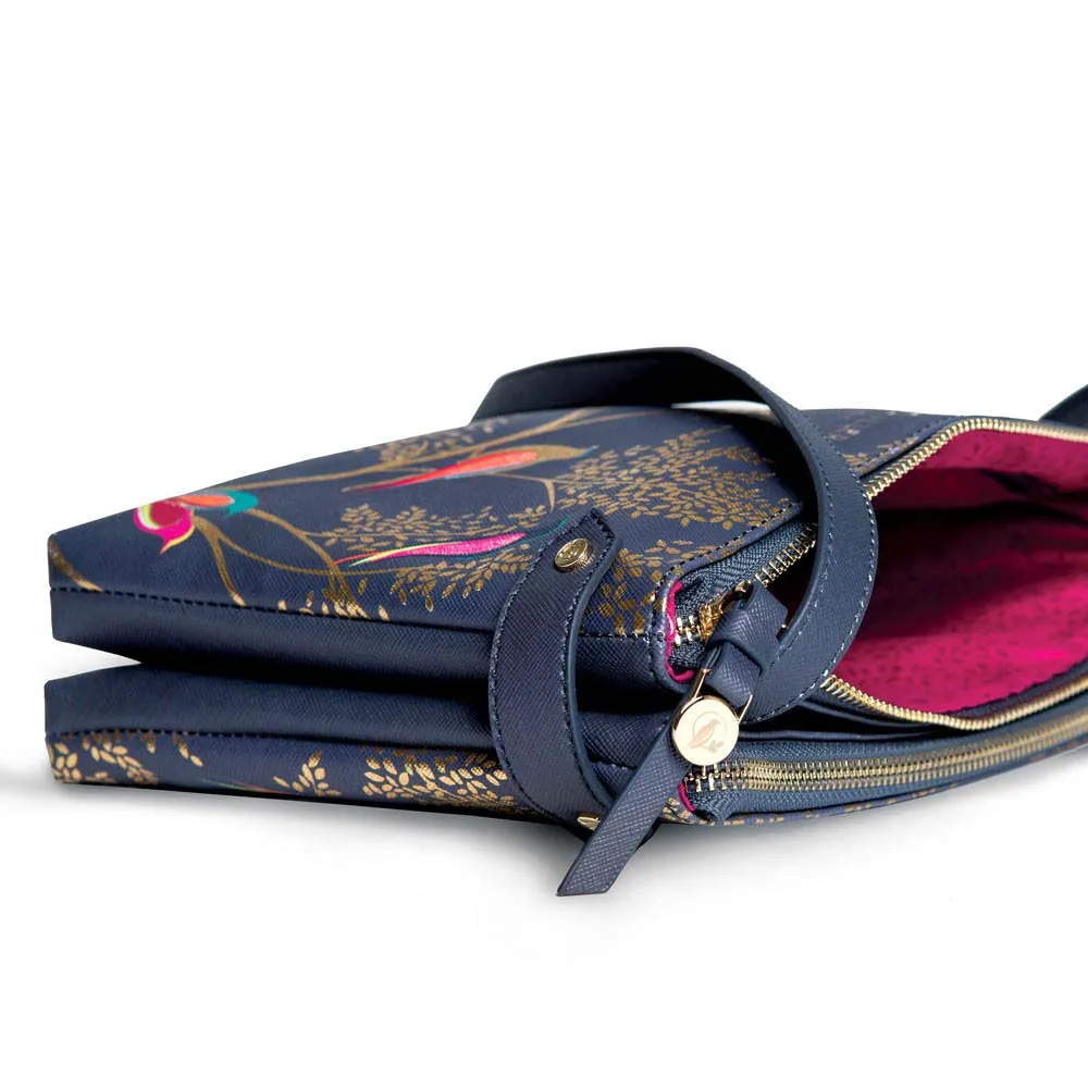 CROSS BODY - SMOKEY BLUE BIRDS