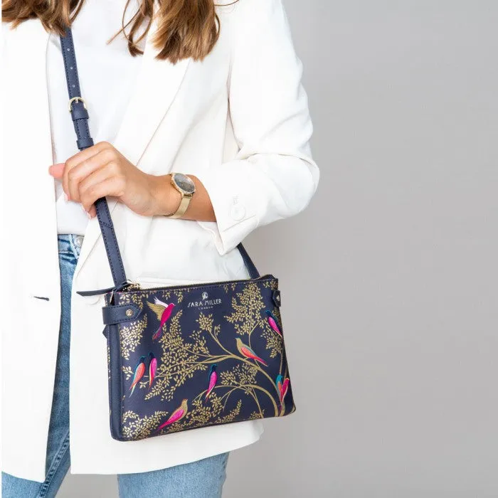 CROSS BODY - SMOKEY BLUE BIRDS