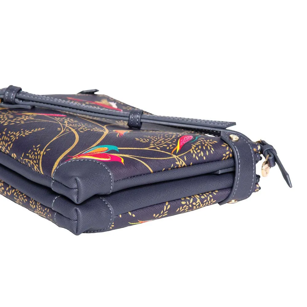 CROSS BODY - SMOKEY BLUE BIRDS