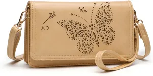 Crossbody Bags For Women Wristlet Wallet Phone Purse Shoulder handbags Multi-Function Small RFID Clutch Card Holder