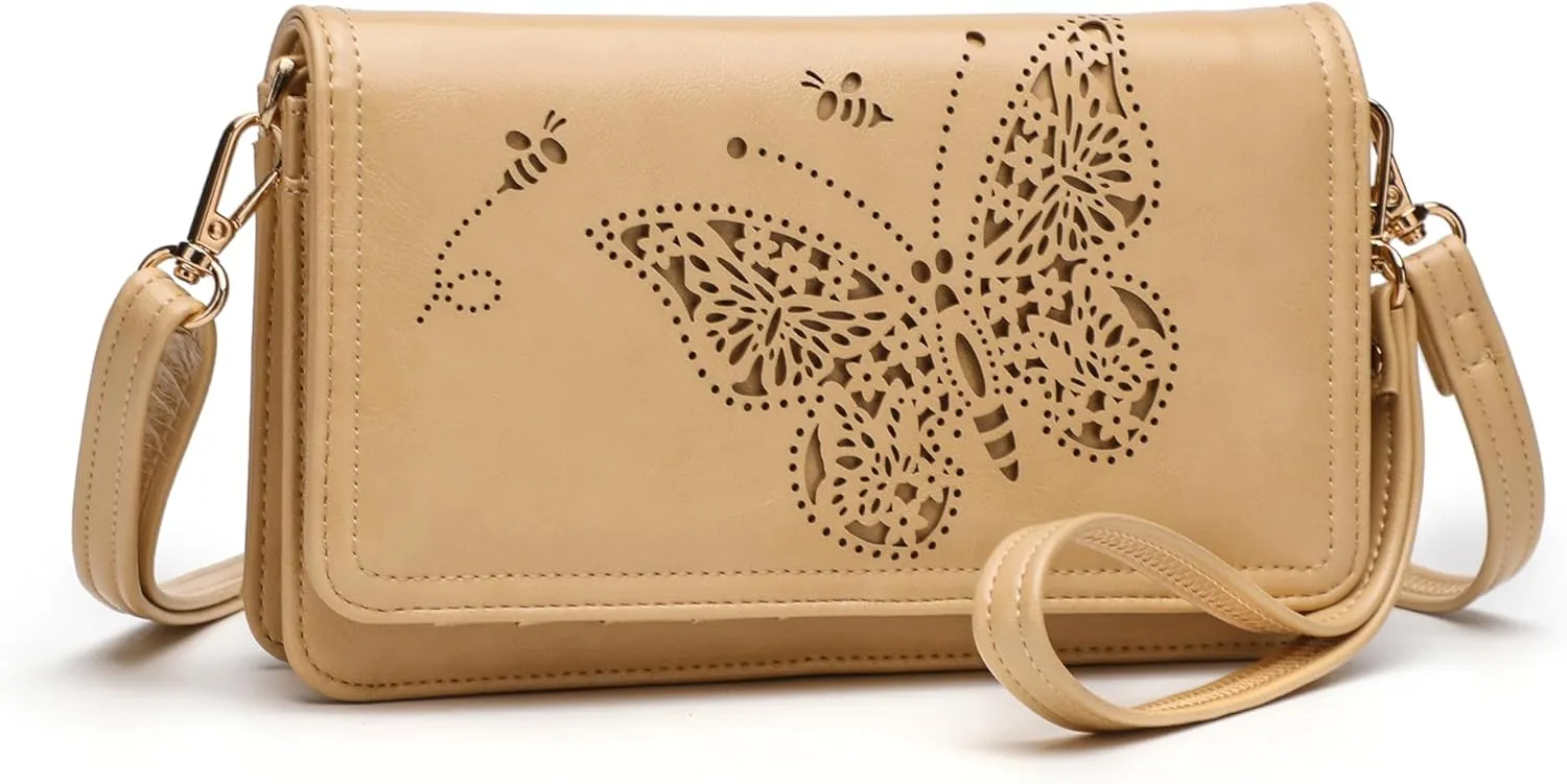 Crossbody Bags For Women Wristlet Wallet Phone Purse Shoulder handbags Multi-Function Small RFID Clutch Card Holder