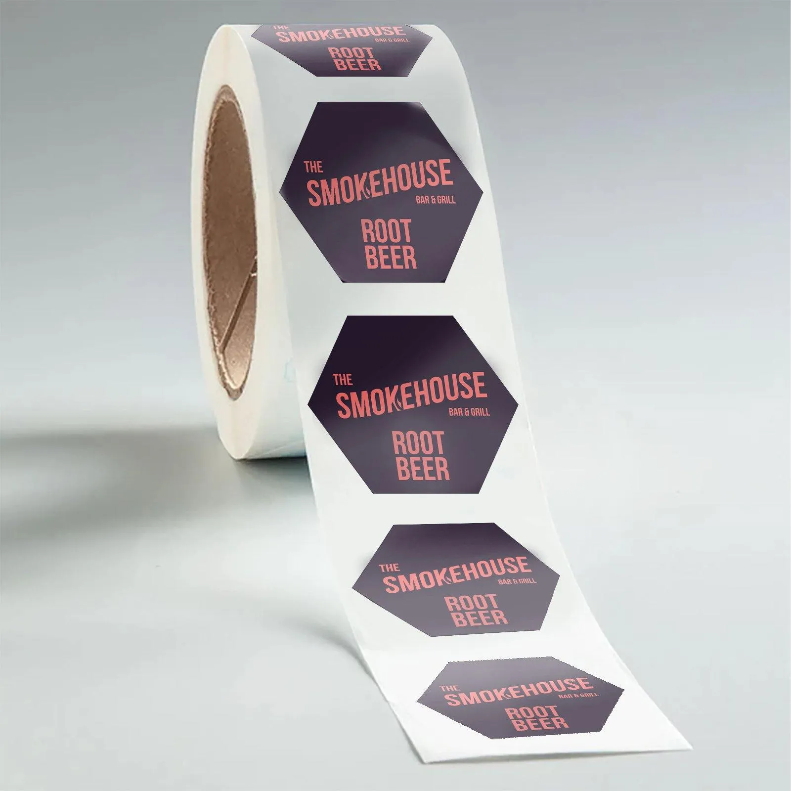 Custom Die Cut Waterproof Restaurant To-Go Labels