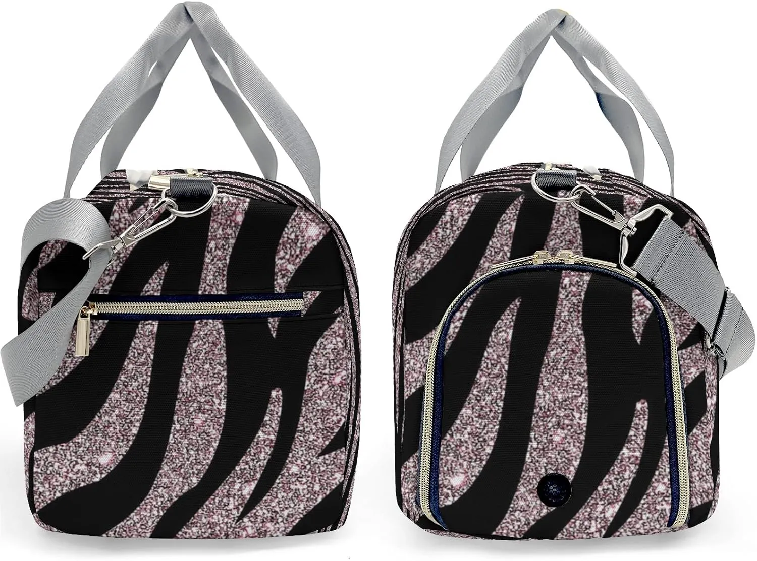 Custom Duffel Bag Girly Pink Zebra Print Rose Gold Adventure Awaits: Best Travel Bags for Hiking and Sports