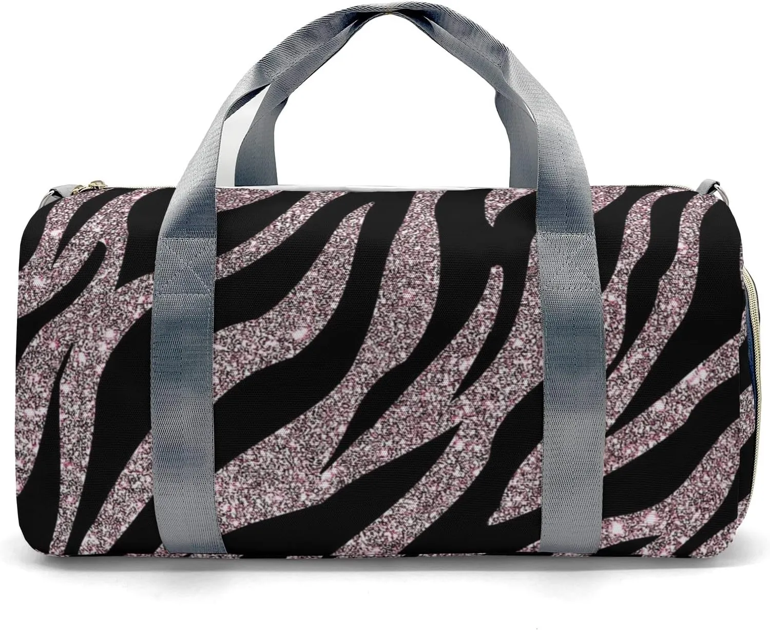 Custom Duffel Bag Girly Pink Zebra Print Rose Gold Adventure Awaits: Best Travel Bags for Hiking and Sports
