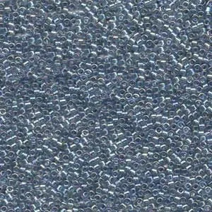 DB 111, Transparent Grey Luster AB - Miyuki Delica Beads, Size 11, 5 grams - Japanese Seed Beads - Wholesale and Retail