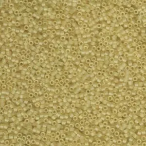 DB 382, Matte Transparent Pale Topaz - Miyuki Delica Beads, Size 11, 5 grams - Seed Bead - Retail & Wholesale