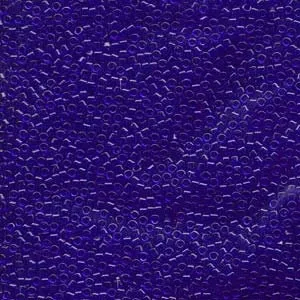 DB 707, Transparent Cobalt - Miyuki Delica Beads - Size 11 - 5 grams - Japanese Cylinder Seed Beads - Retail & Wholesale