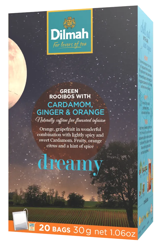 Dilmah Green Rooibos Cardamom Ginger Orange 20 Teabags
