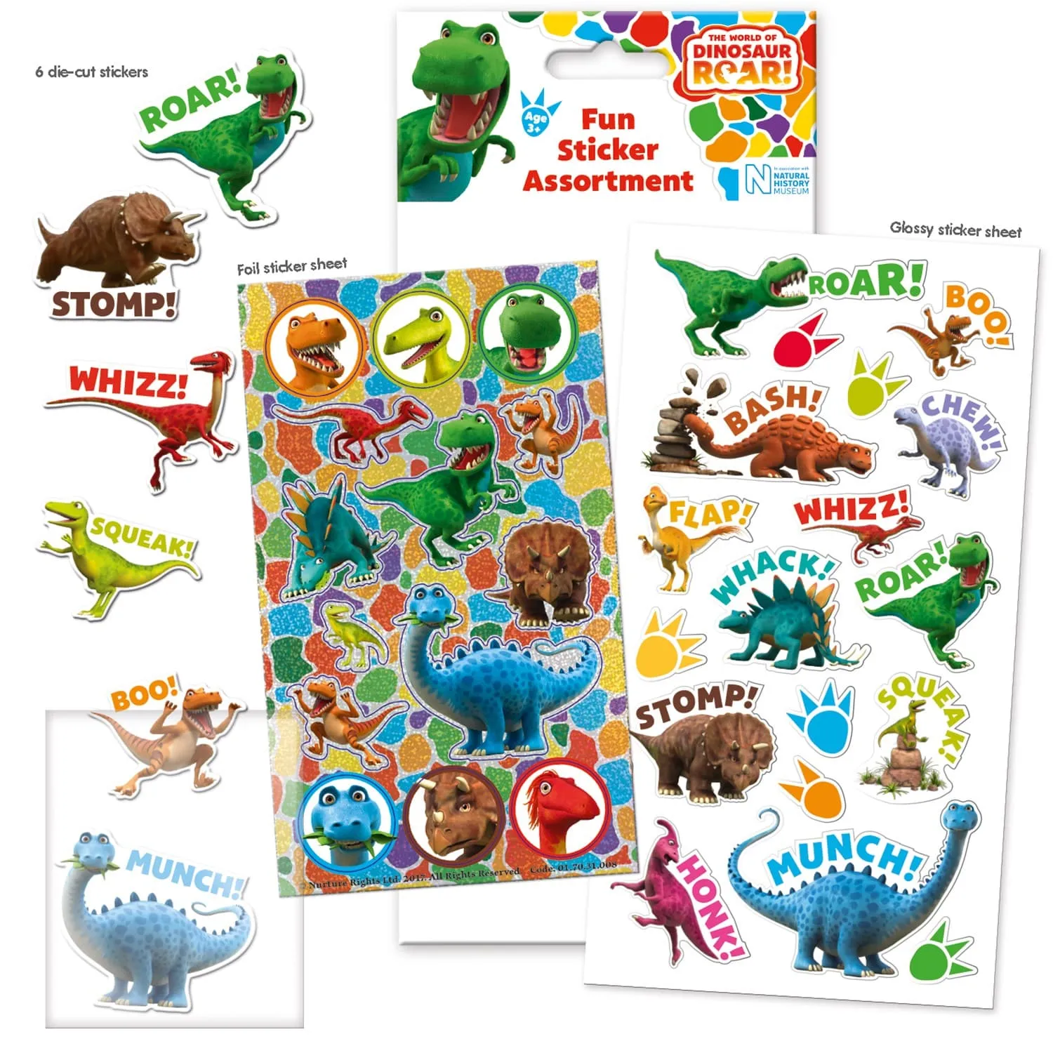 Dinosaurs Roar! Sticker Assortment