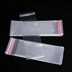 DMS RETAIL Plastic polythene Clear Transparent bags small size Self Adhesive BOPP Resealable Plastic pouch Bags for jwellery packaging 2X8 Inches pack of (800)