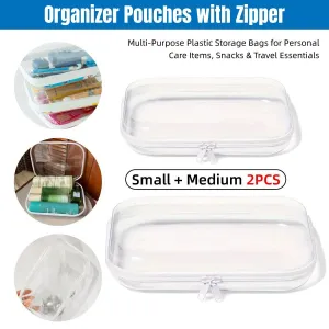 Durable 2pcs Travel Organizer Bags Split Storage for Luggage and Suitcase