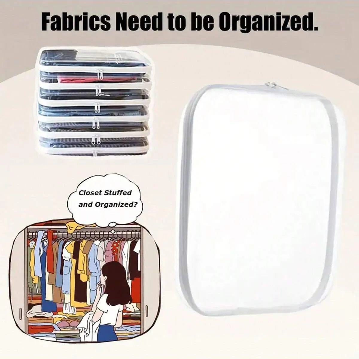 Durable 2pcs Travel Organizer Bags Split Storage for Luggage and Suitcase