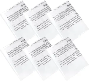 Dust Collector Bags For Harbor Central Machinery Harbor Freight, 35 and 70 Gallon Dust Collection Bags for Woodworking Heavy Dust Clear Plastic Bag Lower Collection Bag(6 Pack)