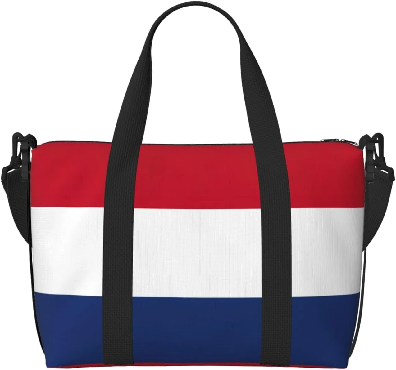 Dutch flag print Travel Duffel Bag,workout duffel bag, overnight shoulder Bag,Weekender Bag for Women Men
