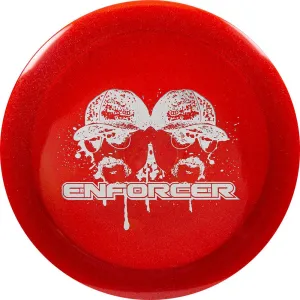 Dynamic Discs Limited Edition Mustache Metallic Lucid Enforcer Distance Driver Golf Disc