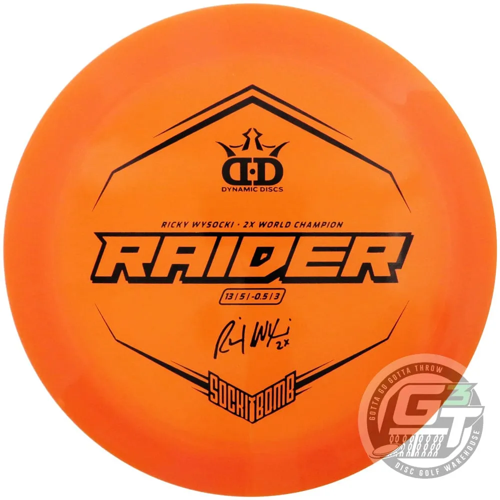 Dynamic Discs Limited Edition Ricky Wysocki Sockibomb Lucid Ice Raider Distance Driver Golf Disc