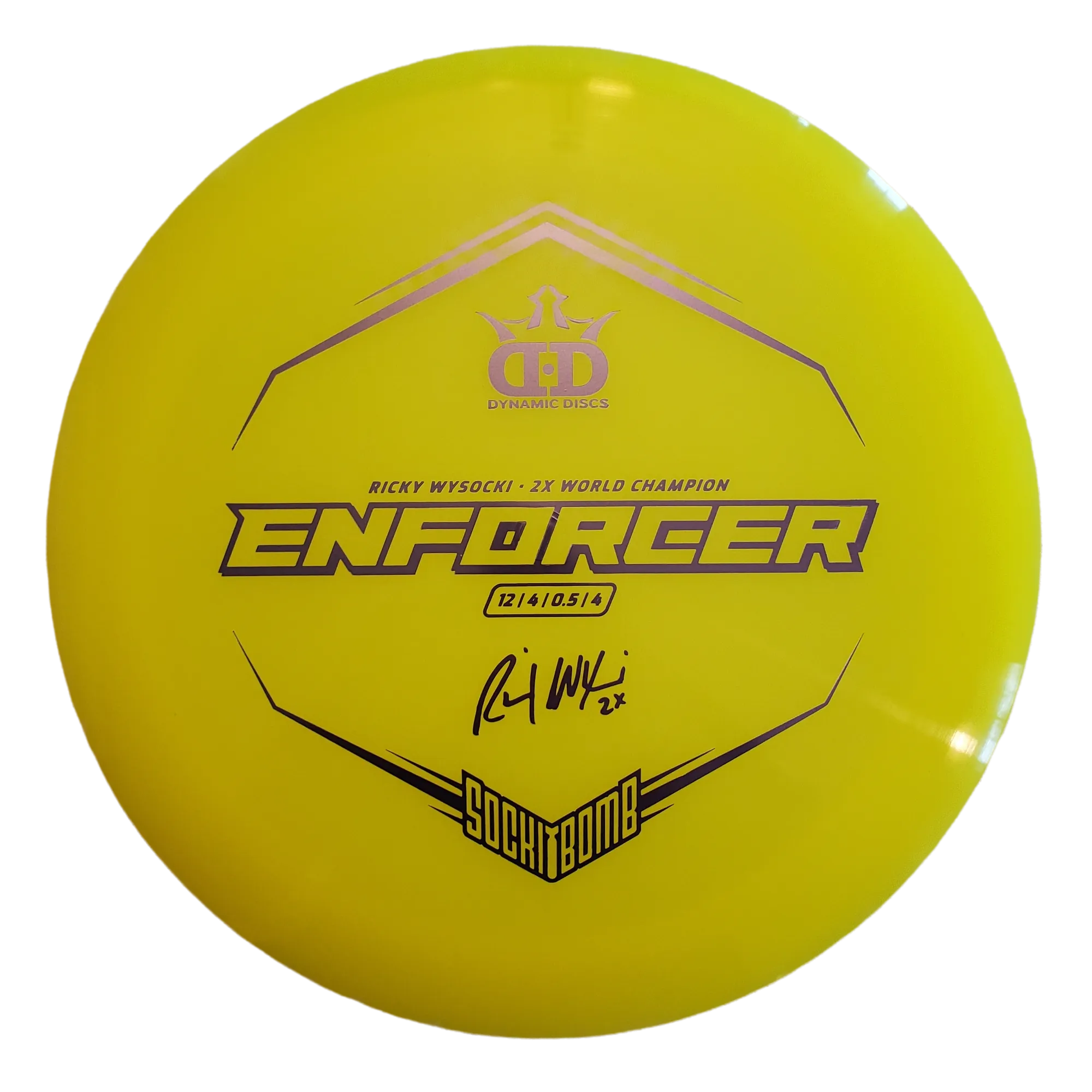 Dynamic Discs Lucid Enforcer Ricky Wysocki Sockibomb Stamp
