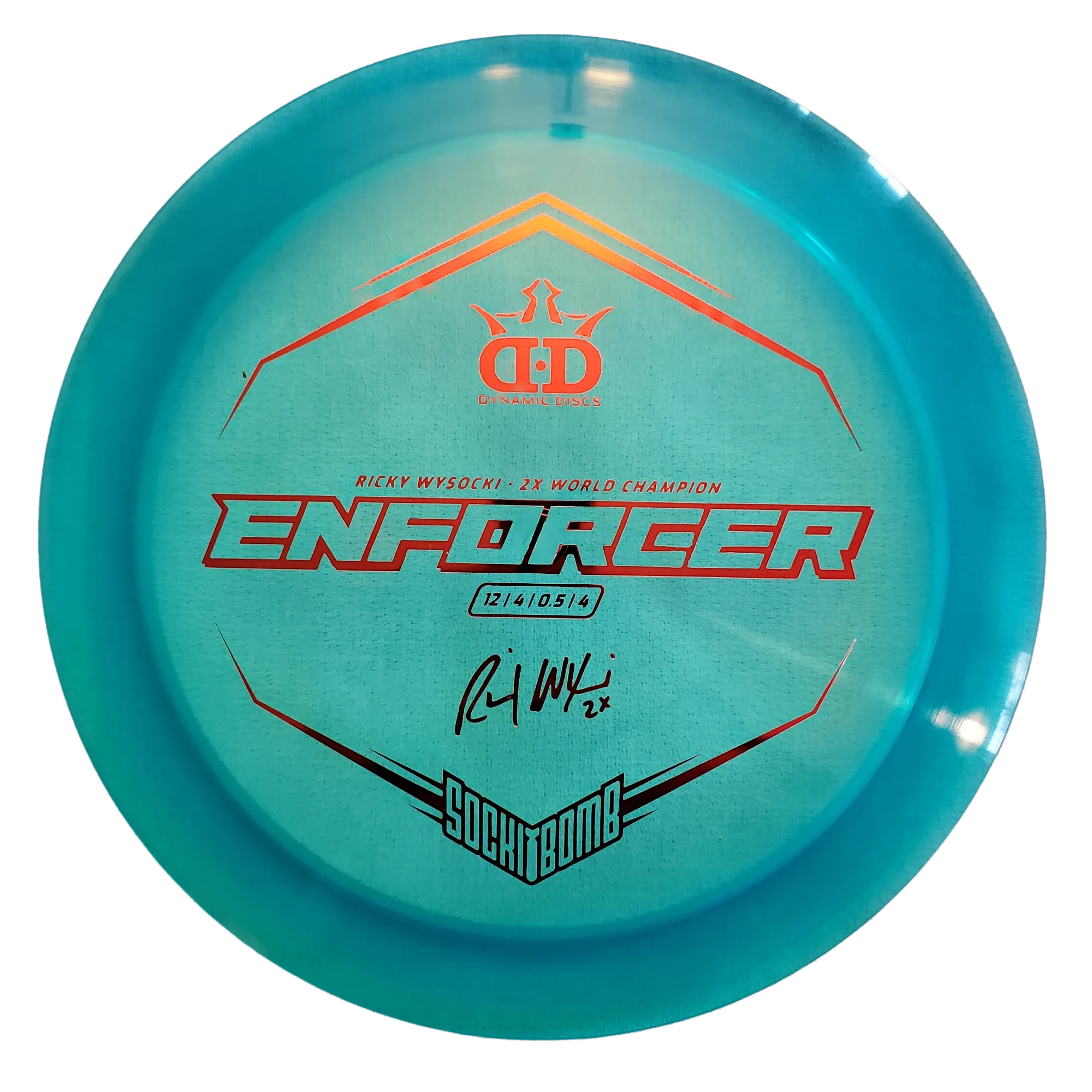 Dynamic Discs Lucid Enforcer Ricky Wysocki Sockibomb Stamp
