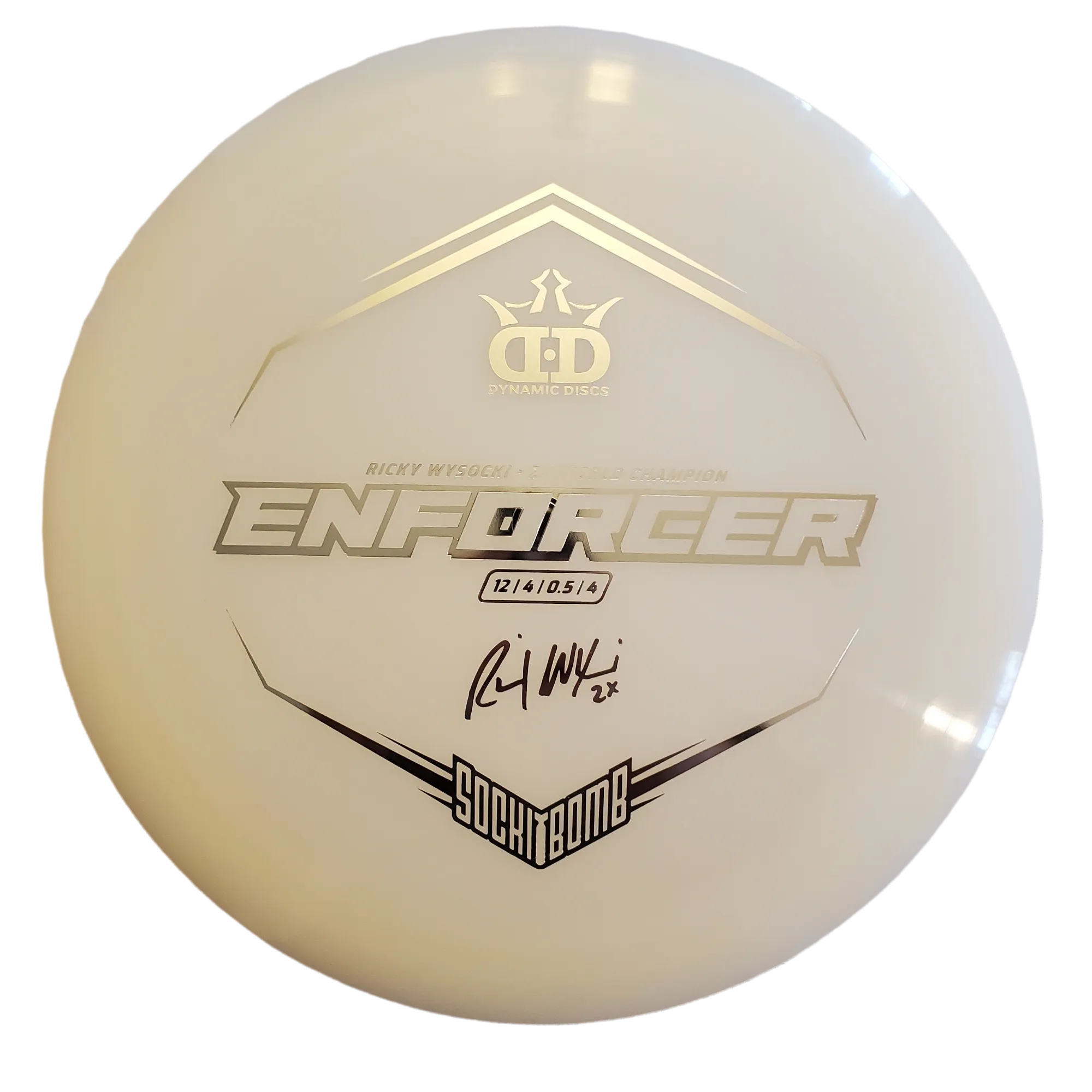 Dynamic Discs Lucid Enforcer Ricky Wysocki Sockibomb Stamp