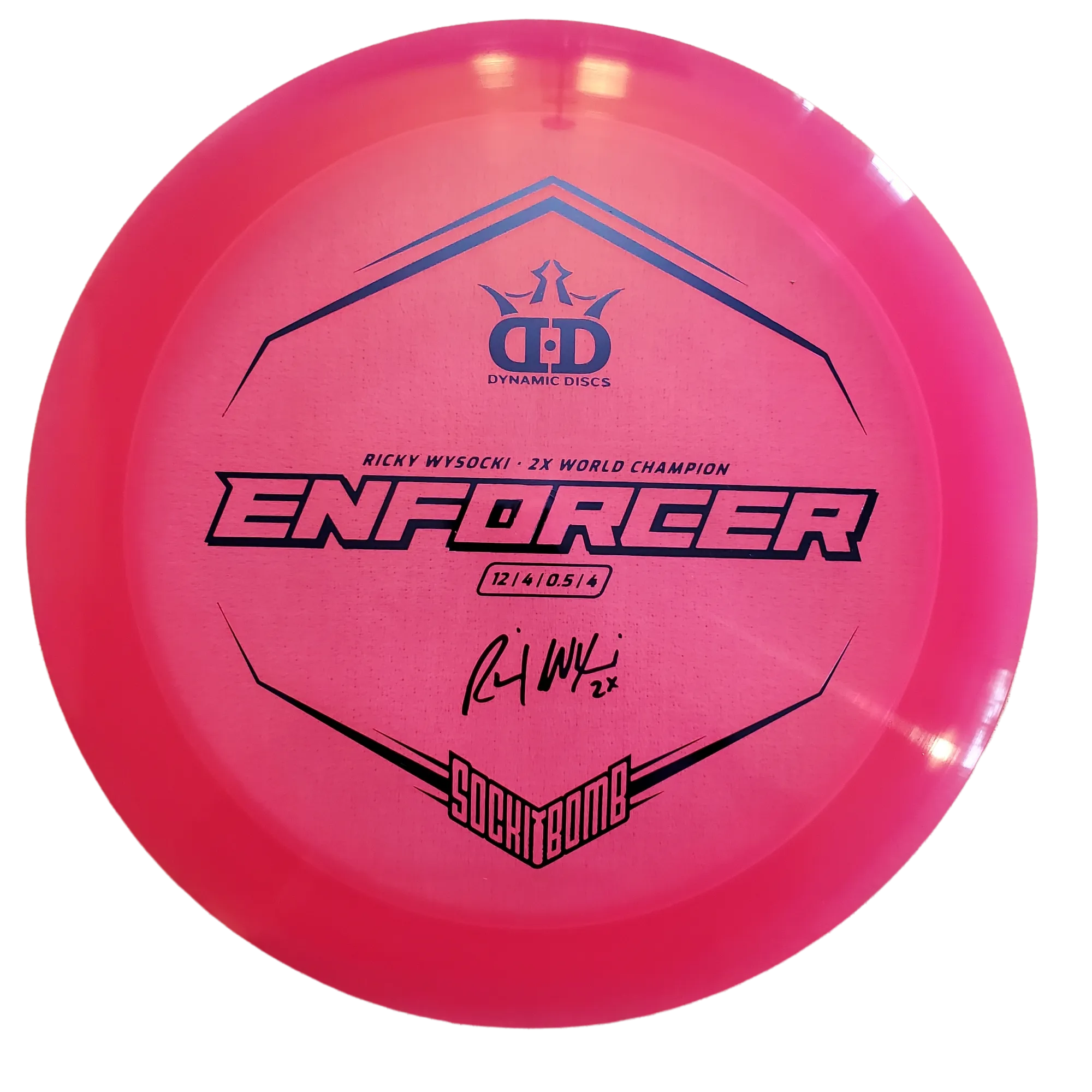 Dynamic Discs Lucid Enforcer Ricky Wysocki Sockibomb Stamp