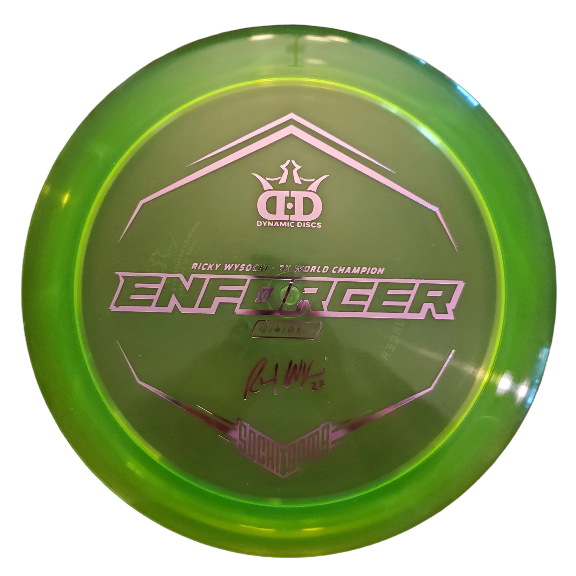 Dynamic Discs Lucid Enforcer Ricky Wysocki Sockibomb Stamp
