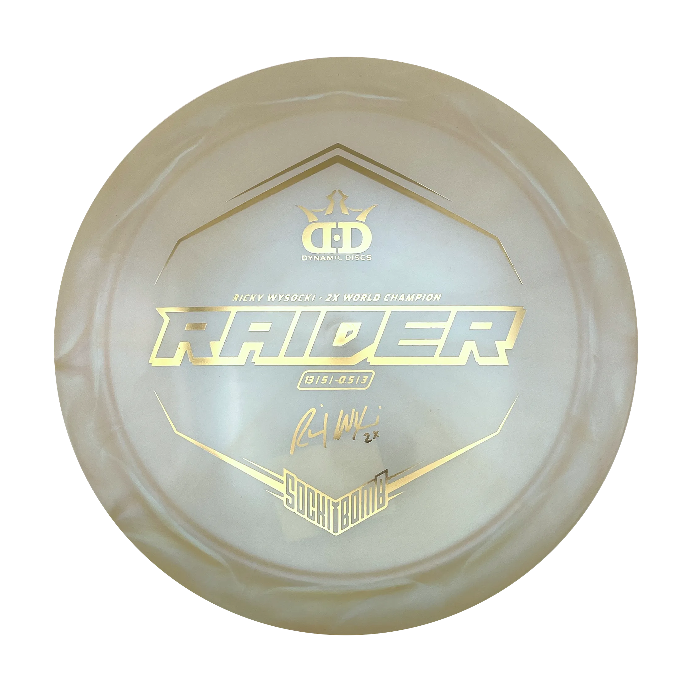 Dynamic Discs Raider - Ricky Wysocki - Lucid Ice Line - White