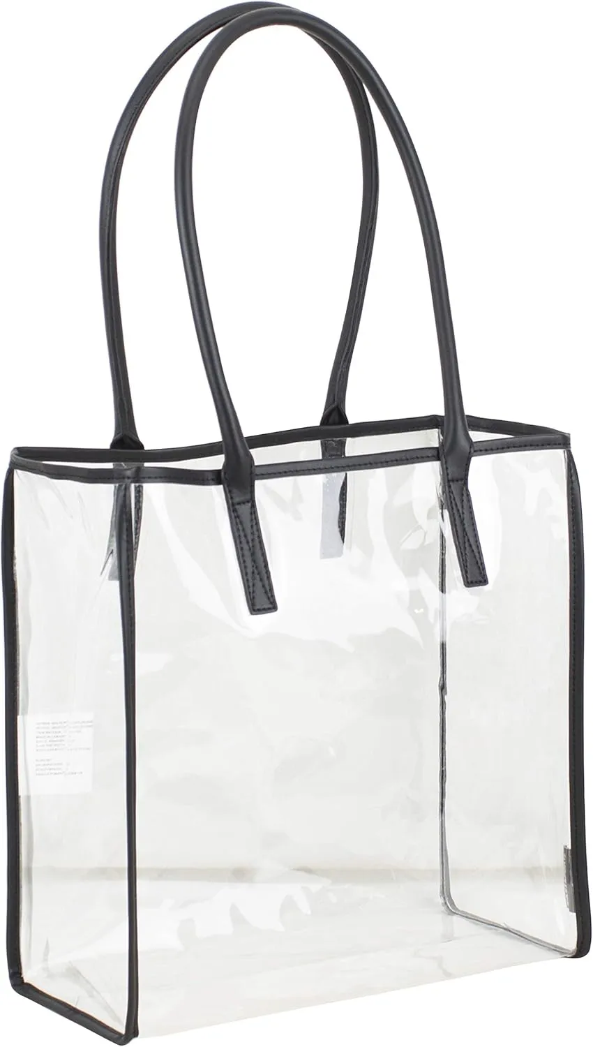 Eastsport Clear Handbag Bundle Set, Heavy Duty PVC Transparent See Through Daypack Tote Bag for College Workplace
