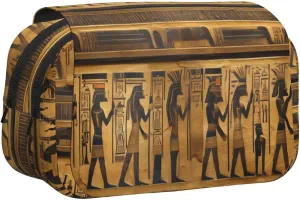 Egypt Hieroglyphics print Pencil Case Box Organizer,Large Capacity Portable Big Pencil Bags with Zipper for Office Home