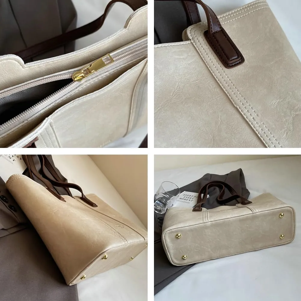 Epsion Large Tote Bag for Women Soft Vegan Leather Purses Handbags Ladies Shoulder Bags 2025