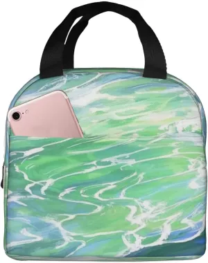 Eternal Drift Print Lunch Bag, Durable Tote Lunch Box Bags, Reusable Insulated Lunch Bag for Work, Picnic, Travel