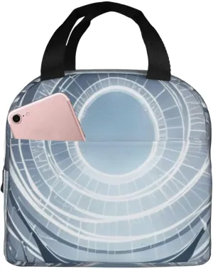 Eternal Echo Print Lunch Bag, Durable Tote Lunch Box Bags, Reusable Insulated Lunch Bag for Work, Picnic, Travel