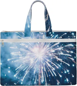 Explosion Firework (1) Print Men's and Women's Canvas Portable File Bags,Laptop Briefcase,Business Travel Office Bags