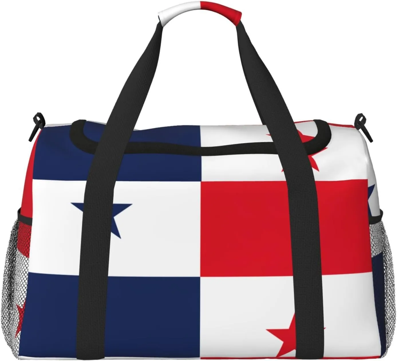 Flag of Panama print Large Canvas Travel Duffel Bag Weekender Bags for Women Overnight Bag Carry On Tote Bag