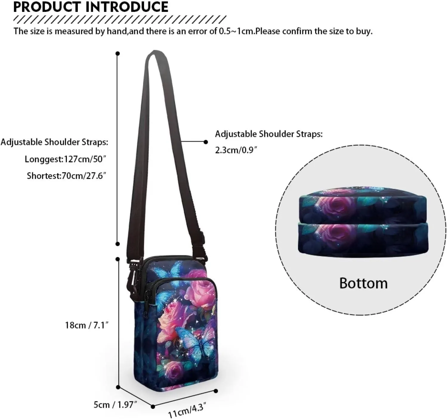 Flashideas Crossbody Bags for Women Cell Phone Shoulder Bag Storage Organizer for Purse Chest Bag for Travel
