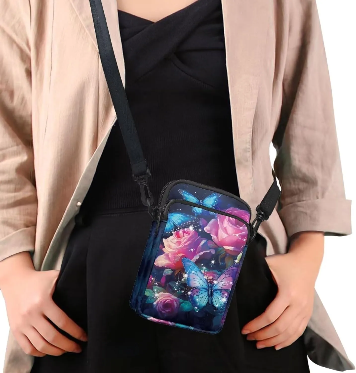 Flashideas Crossbody Bags for Women Cell Phone Shoulder Bag Storage Organizer for Purse Chest Bag for Travel