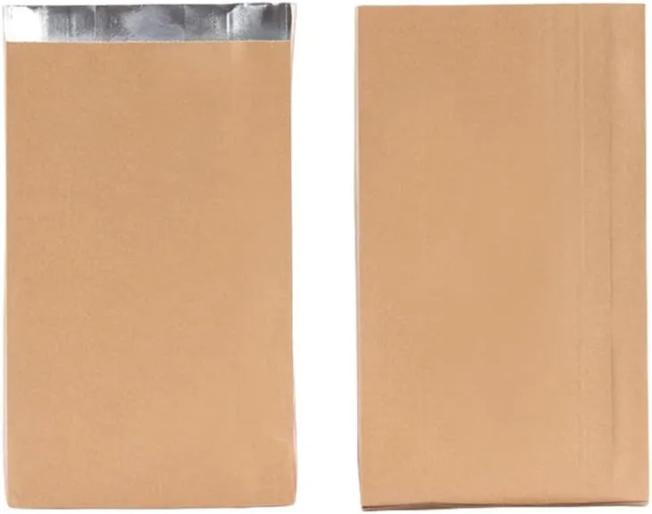 Foil Hamburger Wrappers,Aluminium Foil Lined Bags Storage Temperature, Perfect for Sandwiches,BBQ,Hot Dog,Kraft Food Wrapping Paper Sheets for Picnic,Festival (Brown, Small(Pack of 100))