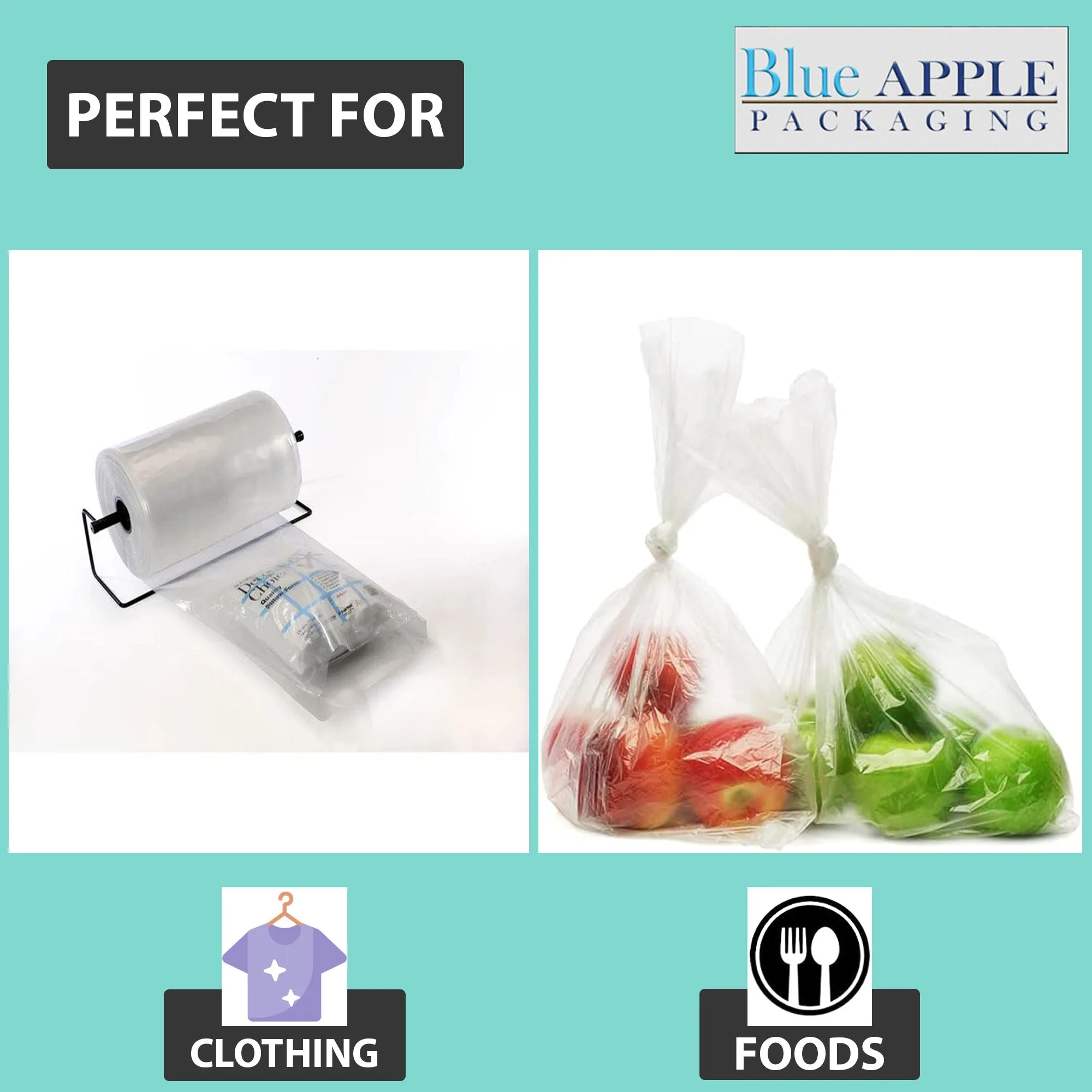 Food Grade Poly Tubing Roll Bags 3Mil 13x1450ft- Impulse Heat Sealer