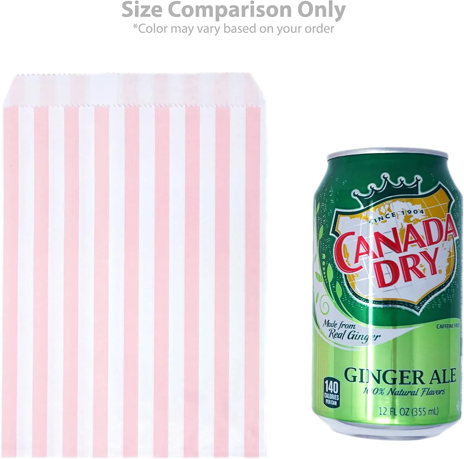 Food Safe Biodegradable Paper Candy Favor & Treat Bags for All Parties - 48 Count Assorted, 7x5 Size (Pink, Gold Foil)